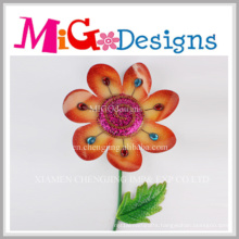 Christmas Gifts Metal Flower Wall Art with Crystal